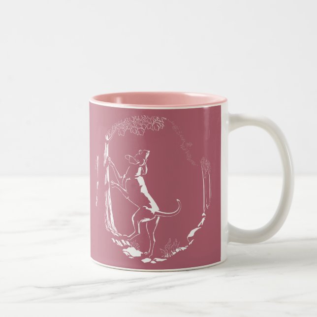 Hound Chien Mug Chasse Chien Art Café Coupe (Droit)