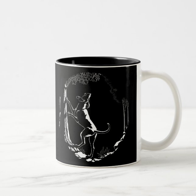 Hound Chien Mug Chasse Chien Art Café Coupe (Droit)