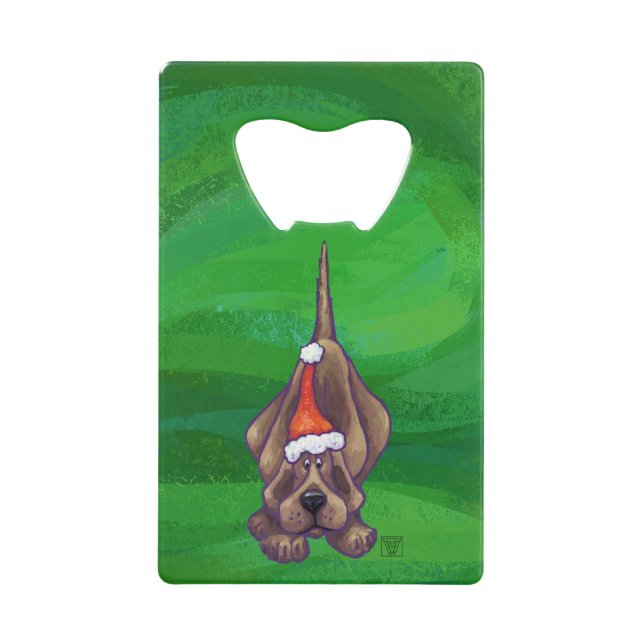 Hound Chien Noël sur Green (Devant)