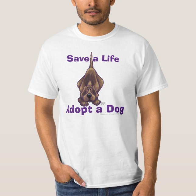 Hound Dog Save a Life Adopt T-shirt (Devant)