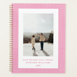 Houndstooth Cadre Rose français photo