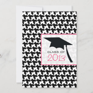Houndstooth Class of 2013 Graduation Invitation