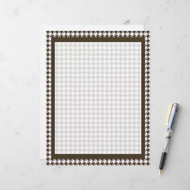 Houndstooth de Brown Combination par Shirley Taylo (Devant/Arrière en situation)