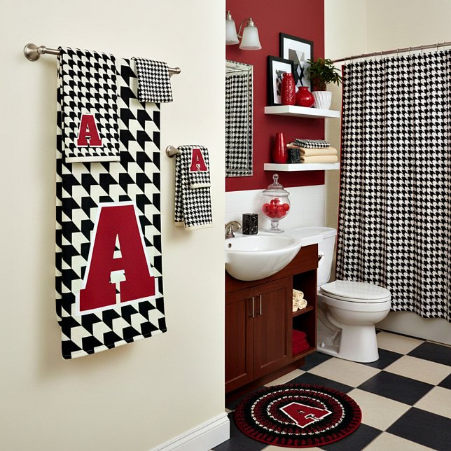Houndstooth monogram bath towel set (Créateur téléchargé)