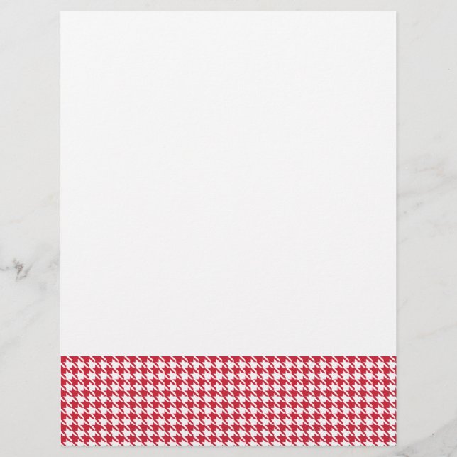 Houndstooth rouge et blanc (Devant)