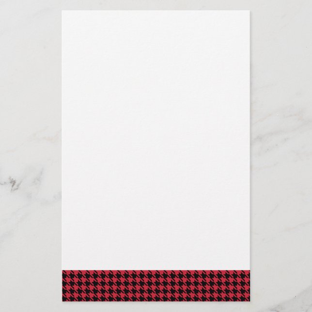 Houndstooth rouge et noir (Devant)