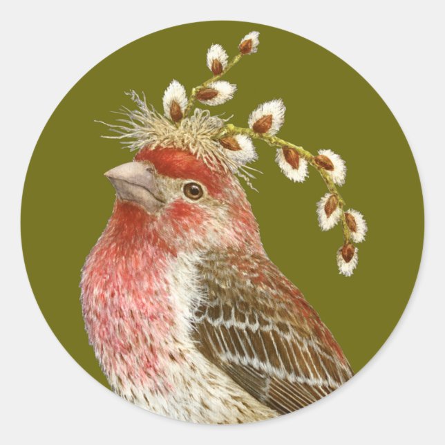 House finch sticker (Devant)