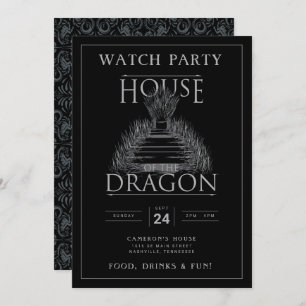 HOUSE OF THE DRAGON Watch Party Invitation