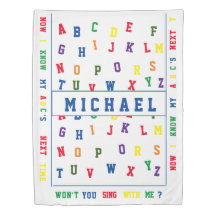 Colorée Personnalisée Couvercle Duvet d'ABC