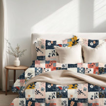 Ferme Whimsal Floral Patchwork Duvet Couverture