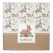 Motif d'hiver de Woodland Fawn et Friends