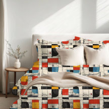 Retro Chic Couvercle Abstrait Moderne Du Milieu Du