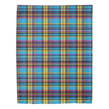 Tartan jaune bleu