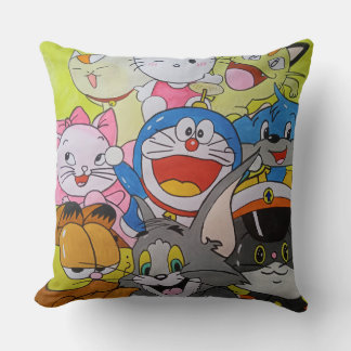 Housse de coussin avec impression de personnages d
