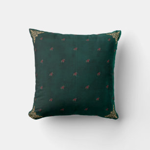 Housse de Coussin Baroque en Or de Coin