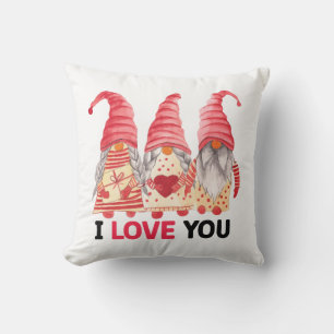Housse de Coussin d'Amour de Gnome au Bord du Lac