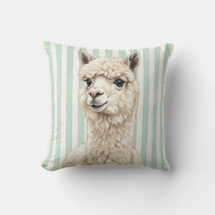 Housse de Coussin de Ferme d'Alpaga