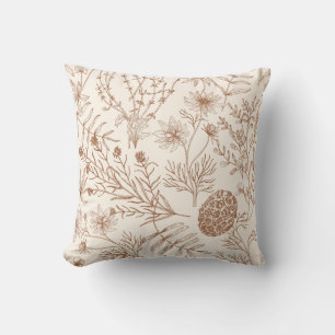 Housse de Coussin Fleur de Bohème Sauvage Botaniqu