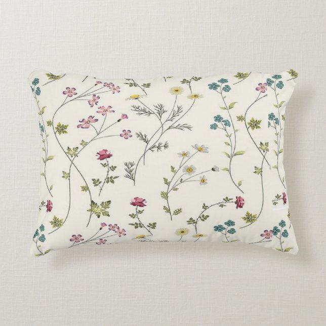 Housse de Coussin Fleur Sauvage, Fleurs Sauvages F (Devant)