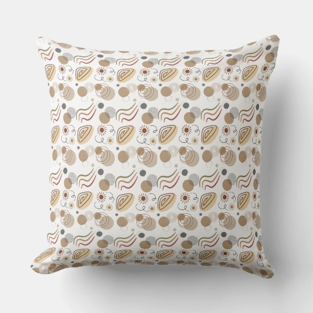 Housse de Coussin Géométrique Minimaliste Esthétiq (Recto)