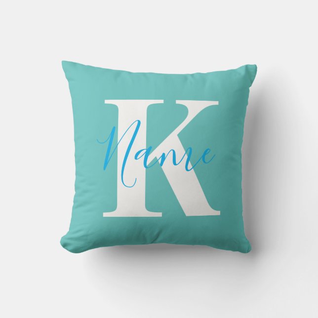 Housse de coussin personnalisée avec nom Coussin p (Recto)