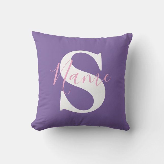 Housse de coussin personnalisée avec nom Coussin p (Recto)