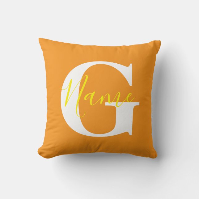 Housse de coussin personnalisée avec nom Coussin p (Recto)