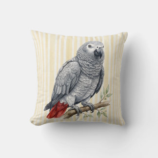 Housse de coussin pour perroquet gris africain