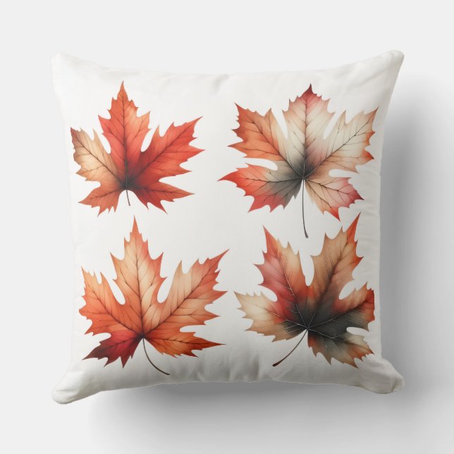 Housse de coussin style aquarelle Citrouille  (Verso)
