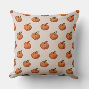 Housse de coussin style aquarelle Citrouille