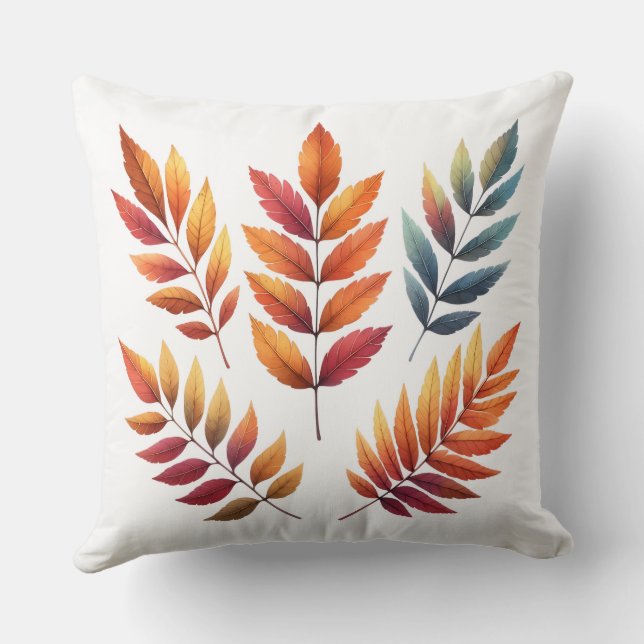 Housse de coussin style aquarelle Citrouille  (Verso)