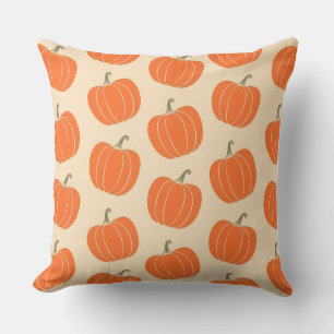 Housse de coussin style aquarelle Citrouille