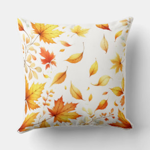 Housse de coussin style aquarelle Citrouille