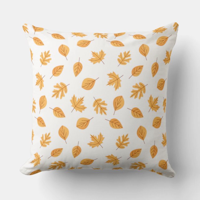Housse de coussin style aquarelle Citrouille  (Recto)