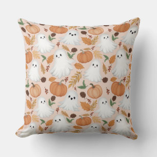 Housse de coussin style aquarelle Citrouille