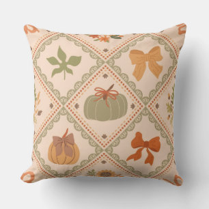 Housse de coussin style aquarelle Citrouille