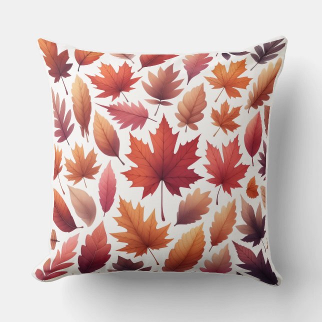 Housse de coussin style aquarelle Citrouille  (Recto)