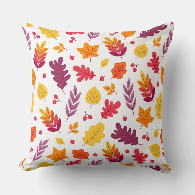 Housse de coussin style aquarelle Citrouille  (Recto)