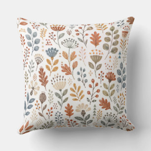Housse de coussin style citrouille aquarelle