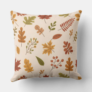 Housse de coussin style citrouille aquarelle