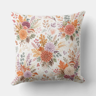 Housse de coussin style citrouille aquarelle