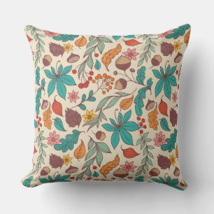 Housse de coussin style citrouille aquarelle