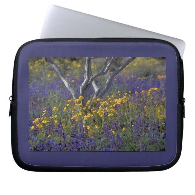 Housse d'ordinateur portable California Lupine & P (Devant)