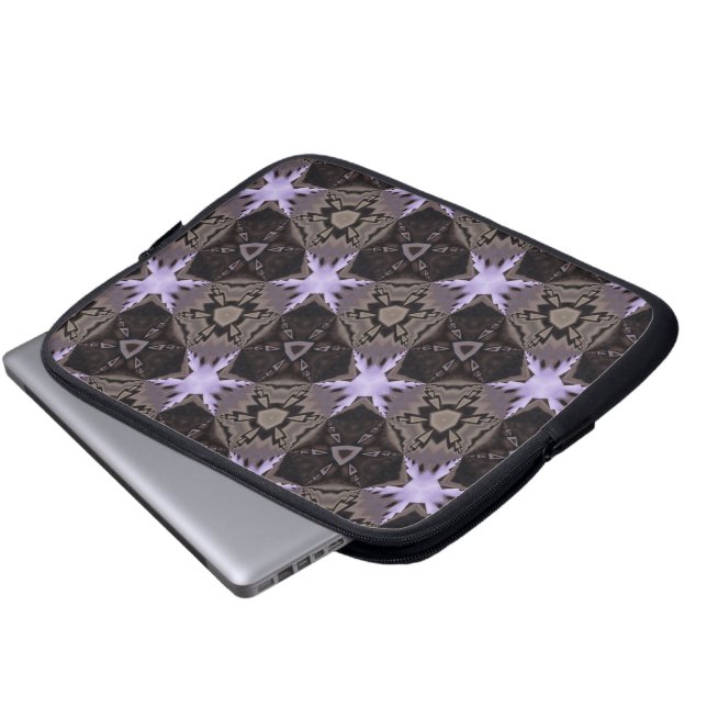 Housse d'ordinateur portable Étoiles Violettes (Devant bas)