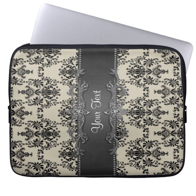 Housse d'ordinateur portable personnalisée en dama (Devant)