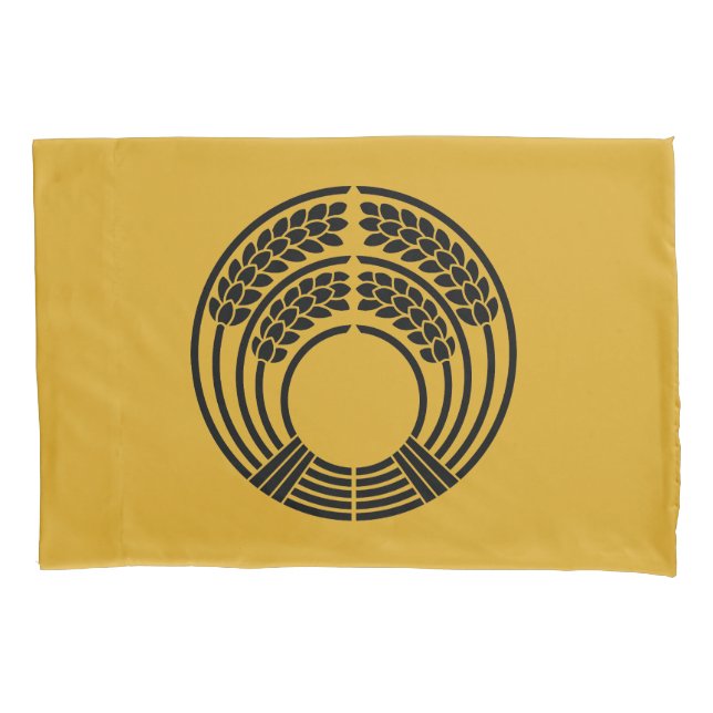 HOUSSE D'OREILLERS 稲 荷 抱 き 稲 (devant)