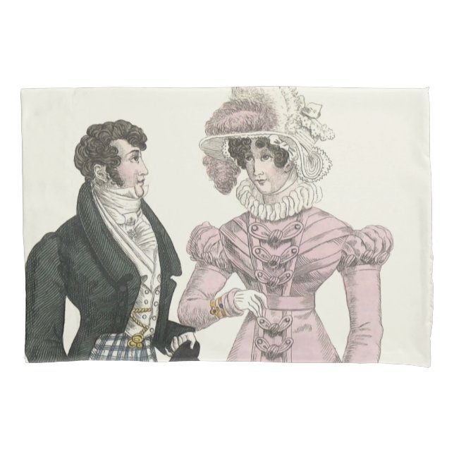 Housse D'oreillers 1823 Antique Homme Mariage Femme Mode (devant)