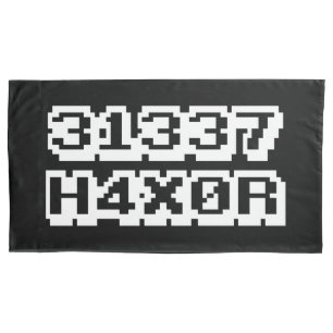 HOUSSE D'OREILLERS 31337 H4X0R