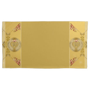 Housse D'oreillers 50e ou 1er anniversaire du Mariage