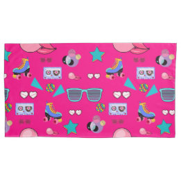 Housse D'oreillers 80s Costume Vibrant pink Retro culture pop
